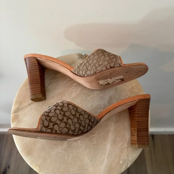 Coach Women's Daryn Slide Heels Size 8.5 - Picture 5 of 15